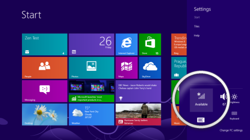 Windows 8 - Wireless Icon